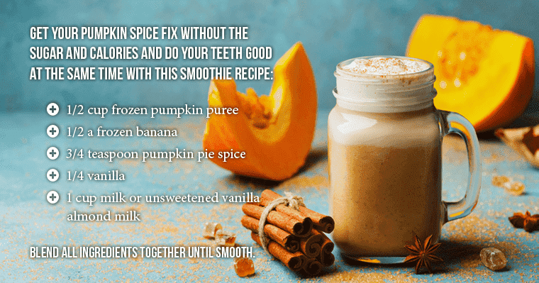 Recipe for a fall food favorite - healthy pumpkin spice smoothie